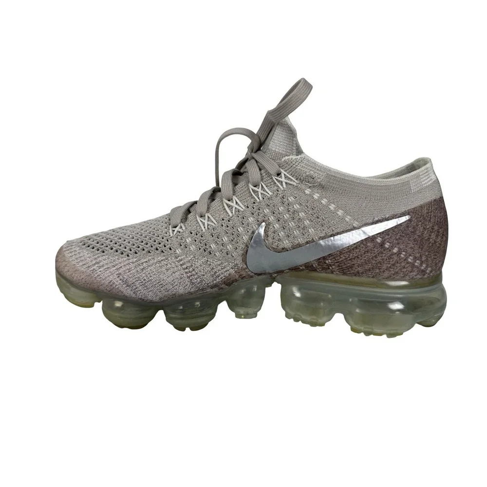 Nike Womens US 7 Shoes Air Vapormax FlyKnit String Chrome Sunset 849557 202 Glow